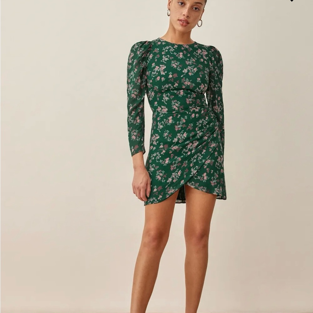 Floral Green Dress